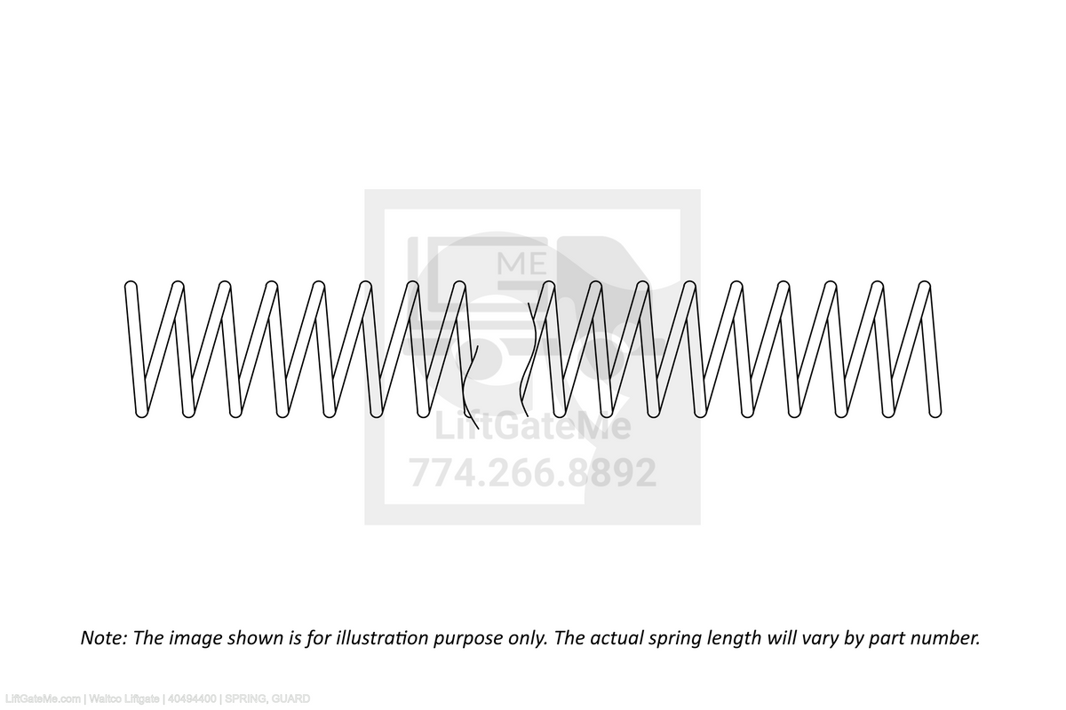 Waltco Liftgate Part Number 40494400 | spring, guard