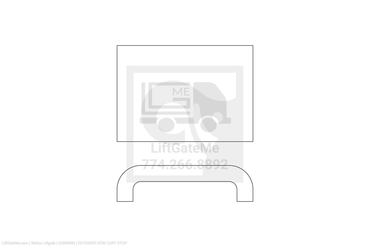 Waltco Liftgate Part Number 42668395 | retainer btm cart stop