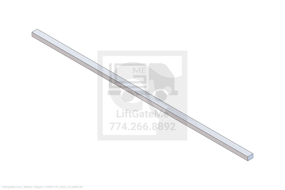Waltco Liftgate Part Number 42669178 | bar, aluminum
