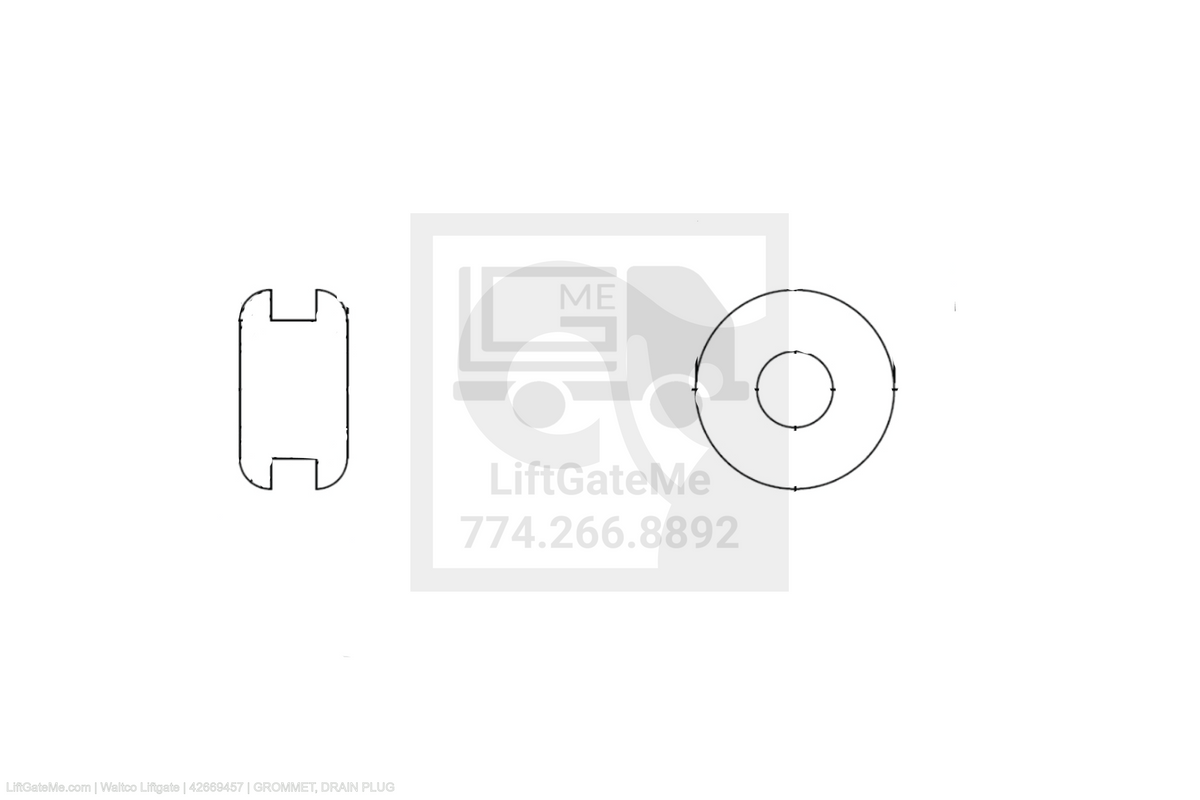 Waltco Liftgate Part Number 42669457 | grommet, drain plug