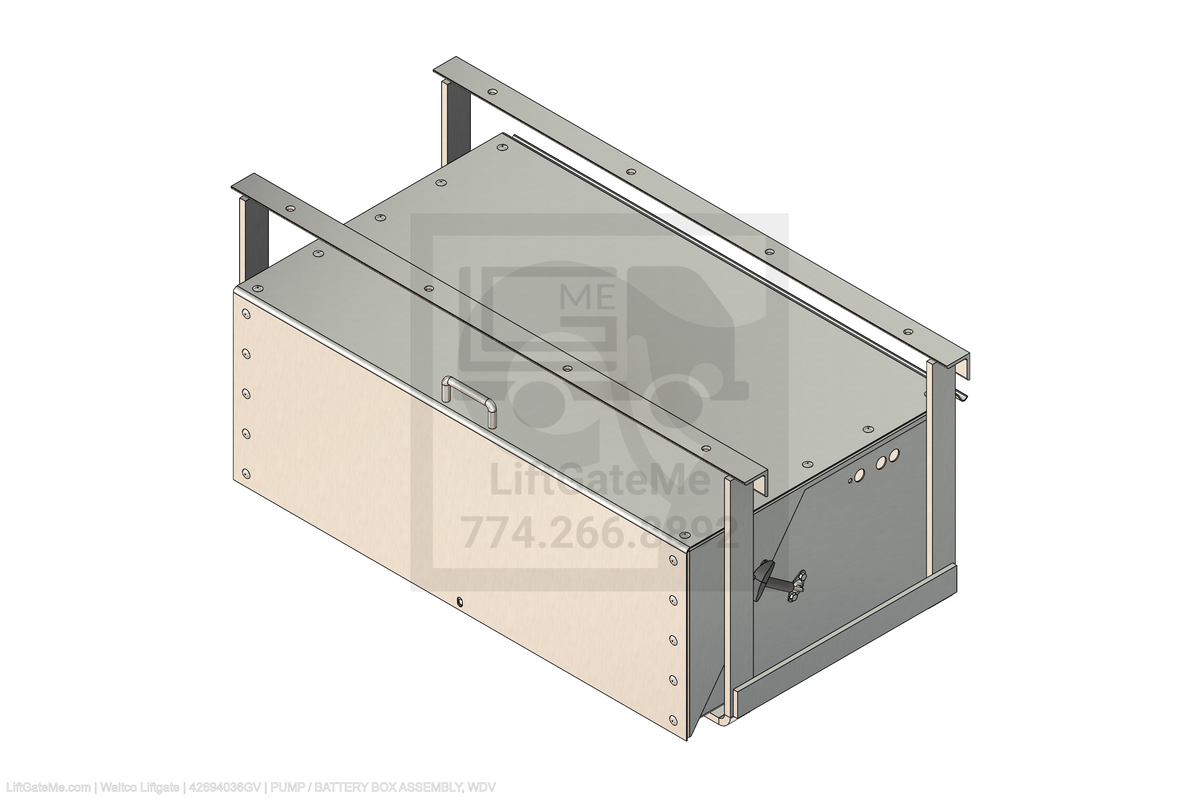 Waltco Liftgate Part Number 42694036gv | pump / battery box assembly, wdv