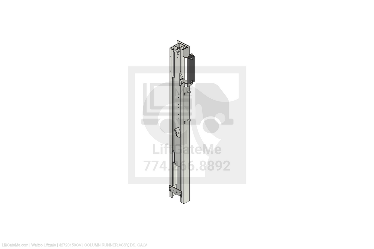 Waltco Liftgate Part Number 42720150gv | column runner assy, ds, galv