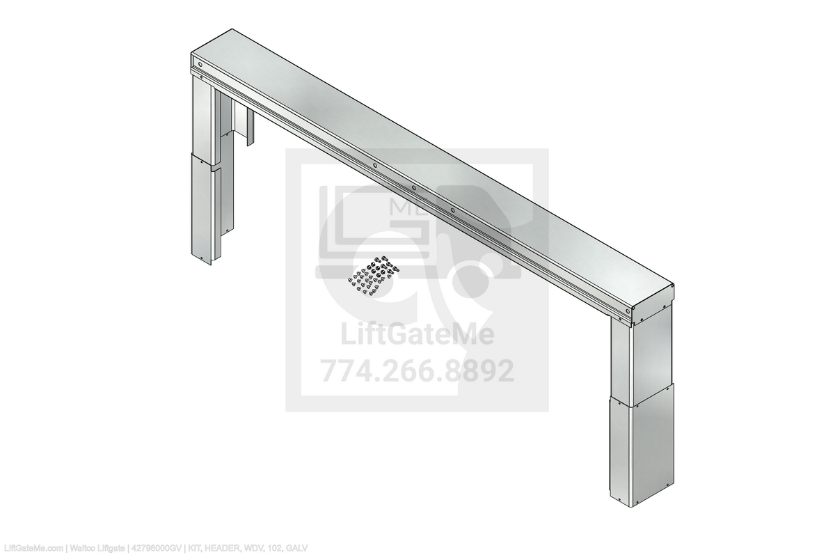 Waltco Liftgate Part Number 42796000gv | kit, header, wdv, 102, galv