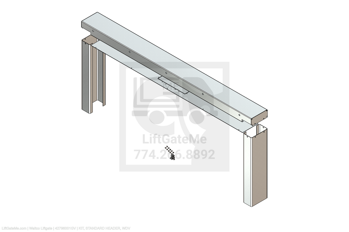 Waltco Liftgate Part Number 42796001gv | kit, standard header, wdv