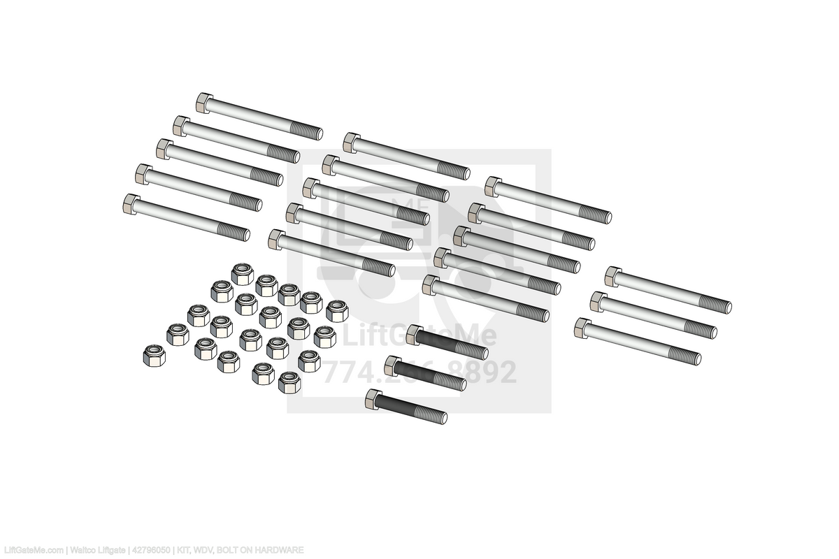 Waltco Liftgate Part Number 42796050 | kit, wdv, bolt on hardware