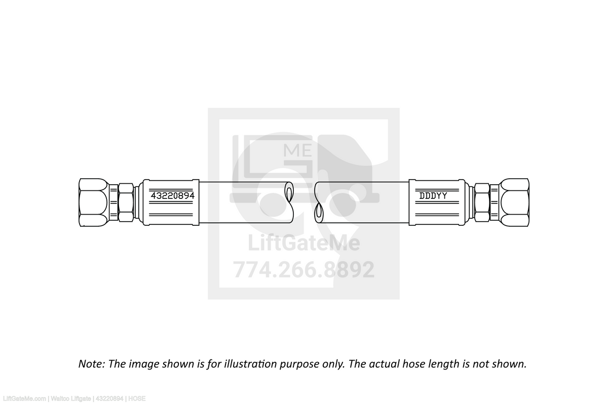 Waltco Liftgate Part Number 43220894 | hose