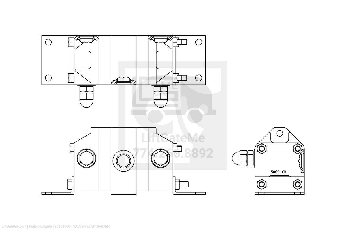 Waltco Liftgate Part Number 70161000 | valve flow divider