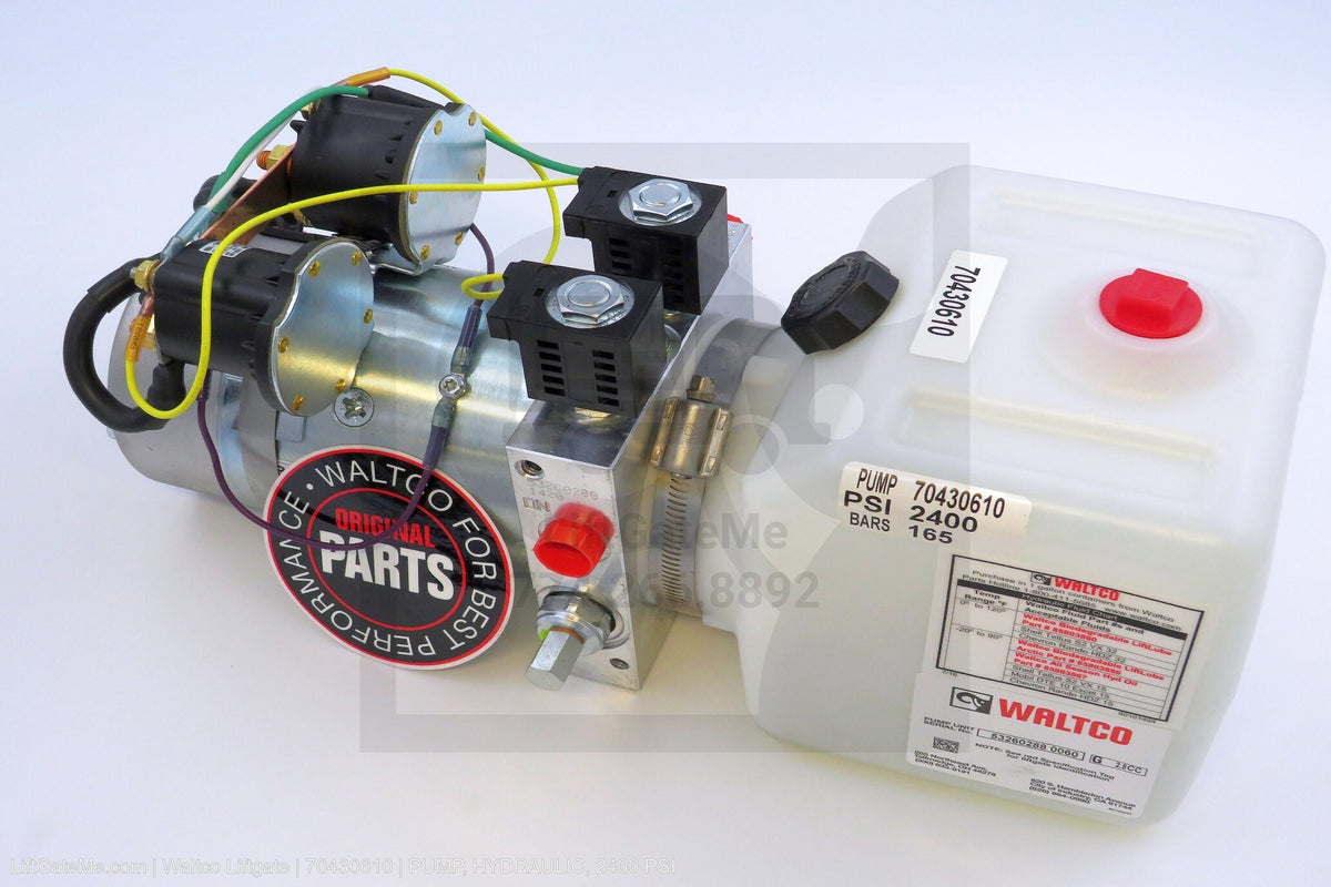 Waltco Liftgate Part Number 70430610 | pump, hydraulic, 2400 psi