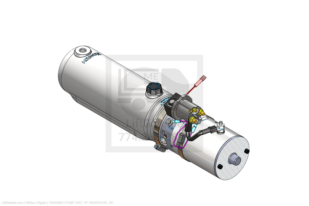 Waltco Liftgate Part Number 70430695 | pump unit, 14" reservoir, gd