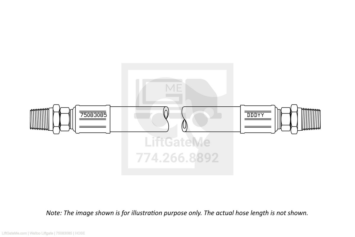 Waltco Liftgate Part Number 75083085 | hose