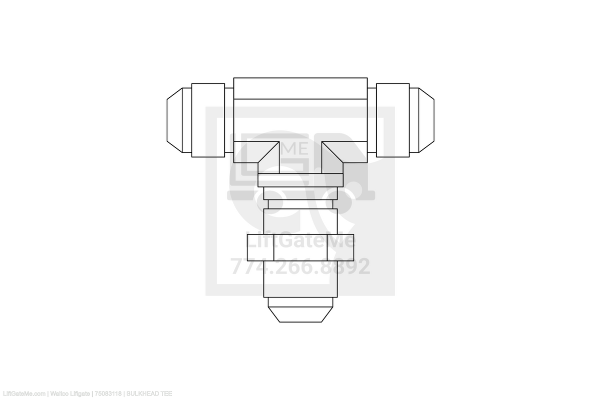Waltco Liftgate Part Number 75083118 | bulkhead tee