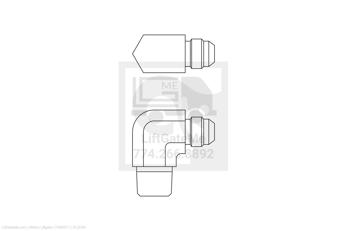 Waltco Liftgate Part Number 75083211 | elbow