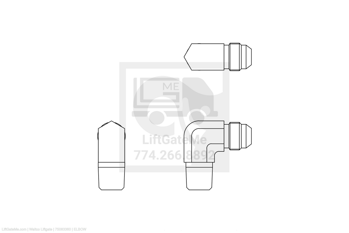 Waltco Liftgate Part Number 75083360 | elbow