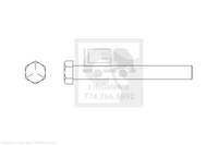 Waltco Liftgate Part Number 75086234 | hex bolt