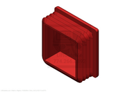 Waltco Liftgate Part Number 75089564 | rail,cap,2,red plastic