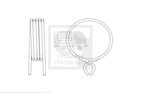 Waltco Liftgate Part Number 75089757 | spring, torsion, c.s. plated