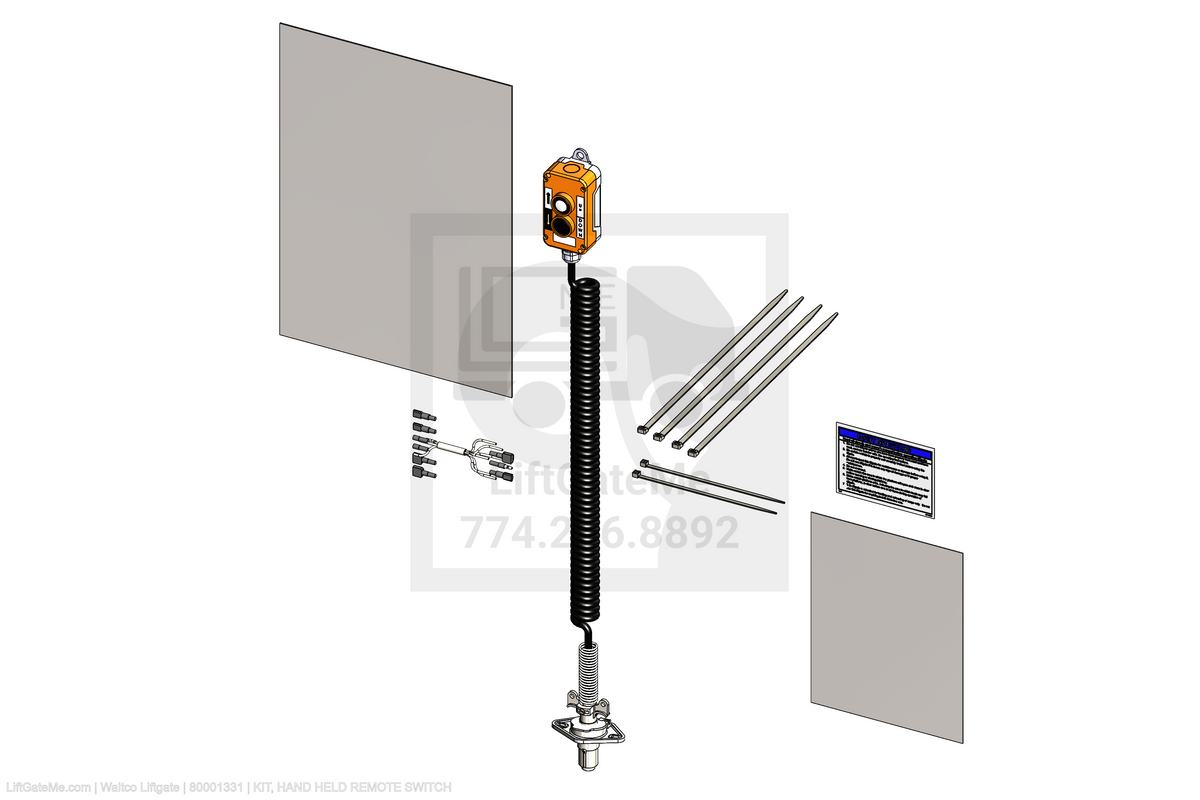 Waltco Liftgate Part Number 80001331 | kit, hand held remote switch