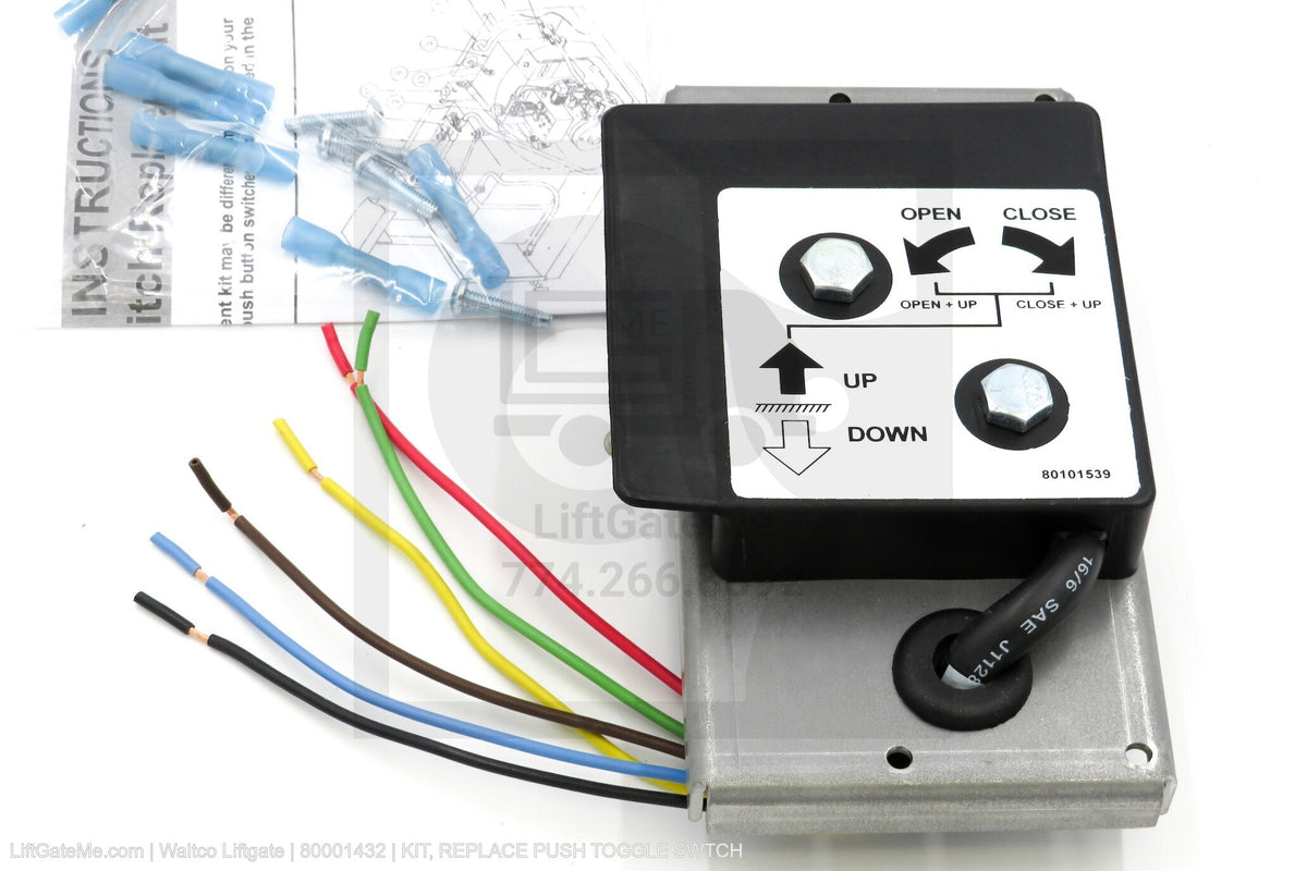 Waltco Liftgate Part Number 80001432 | kit, replace push toggle swtch