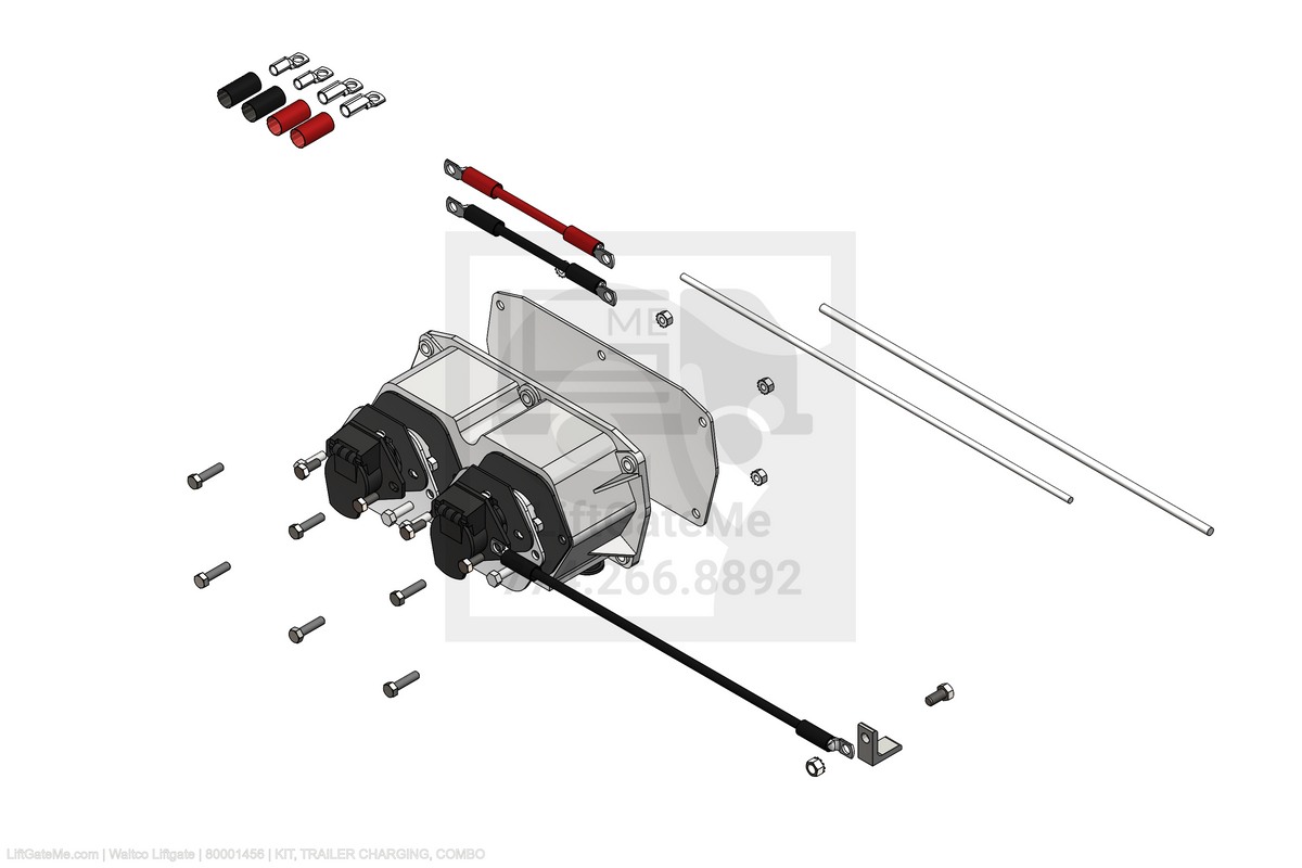 Waltco Liftgate Part Number 80001456 | kit, trailer charging, combo