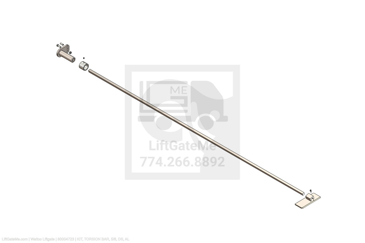 Waltco Liftgate Part Number 80004723 | kit, torsion bar, 5/8, ds, al