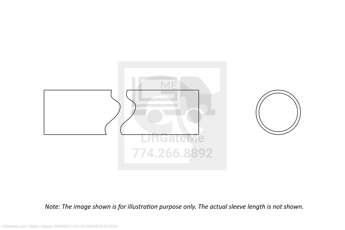 Waltco Liftgate Part Number 85803542 | nylon abrasion sleeve