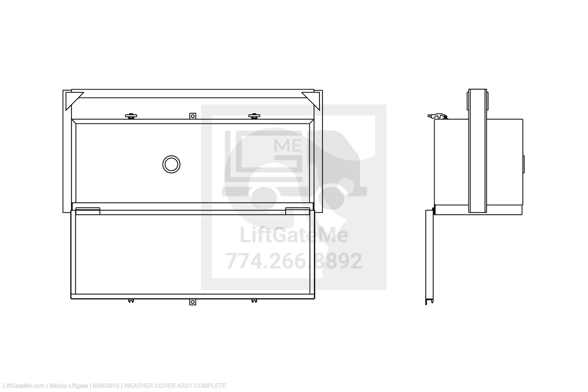 Waltco Liftgate Part Number 85803915 | weather cover assy complete