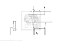 Waltco Liftgate Part Number 90814902 | battery box base assembly