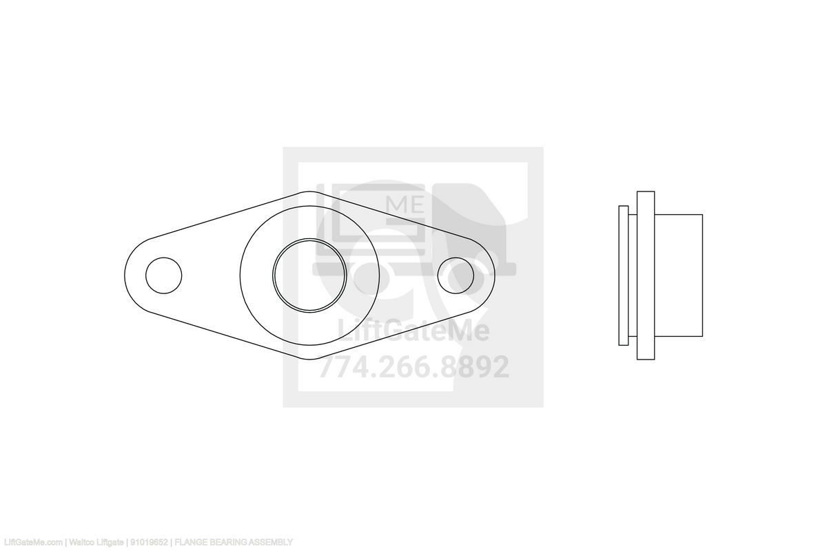 Waltco Liftgate Part Number 91019652 | flange bearing assembly