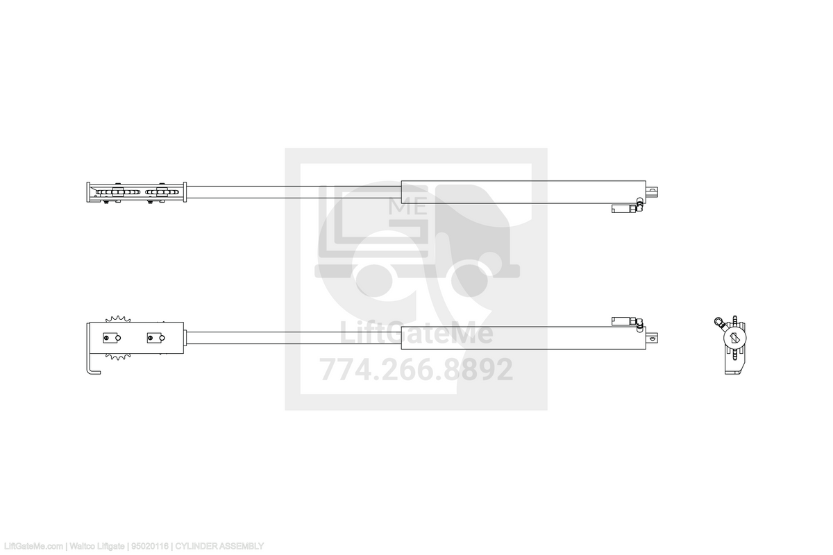 Waltco Liftgate Part Number 95020116 | cylinder assembly
