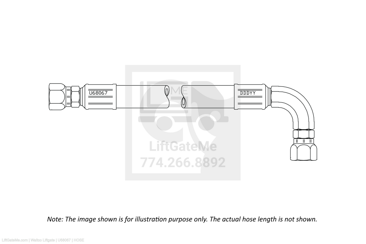 Waltco Liftgate Part Number u68067 | hose