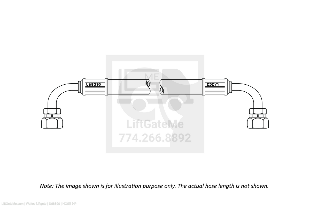 Waltco Liftgate Part Number u68390 | hose hp