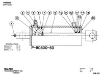 Waltco Liftgate P Series Cylinder - 14080050
