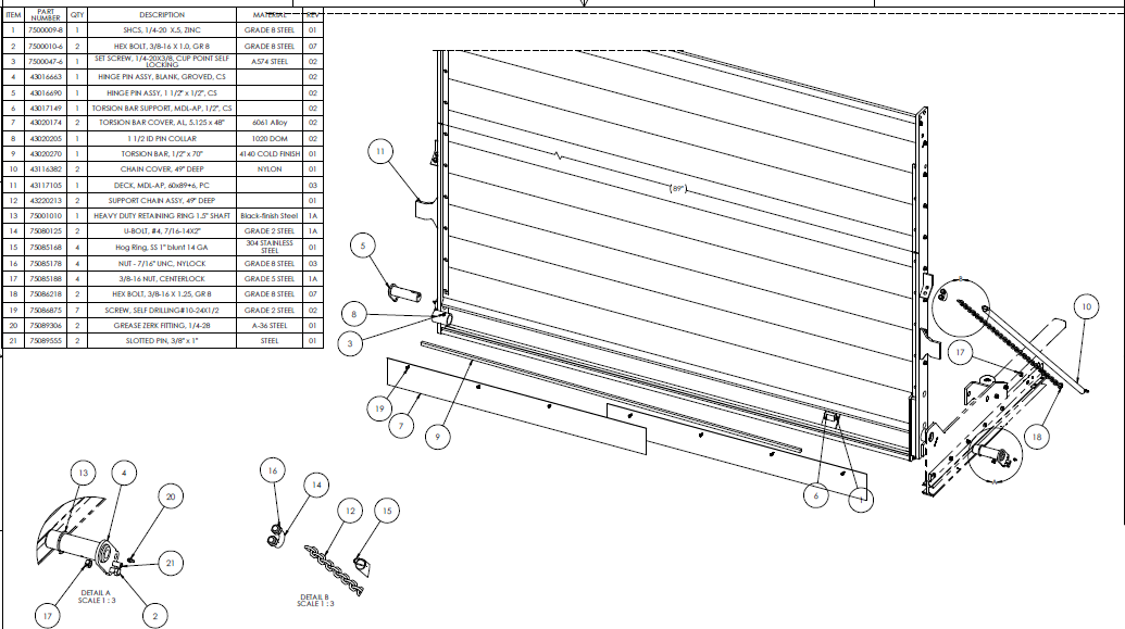 Waltco Liftgate 43210009