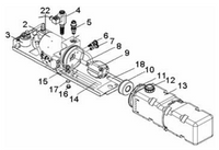 Palfinger ILK, ILUK, ILF Hydraulic power unit pump P-1406000