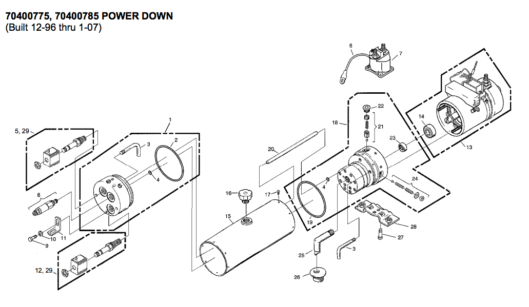 Waltco Liftgate LPF Power Unit 70400775