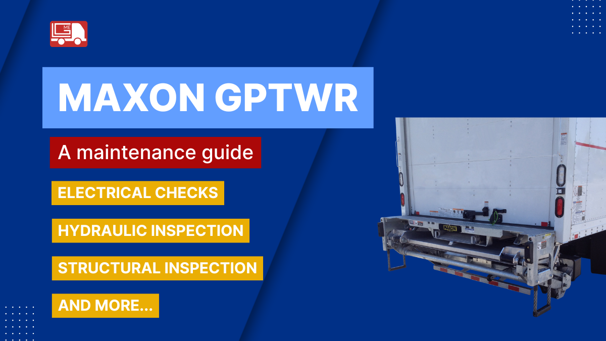 Maxon GPTWR Maintenance Checklist: Daily Inspection & Preventive Checks