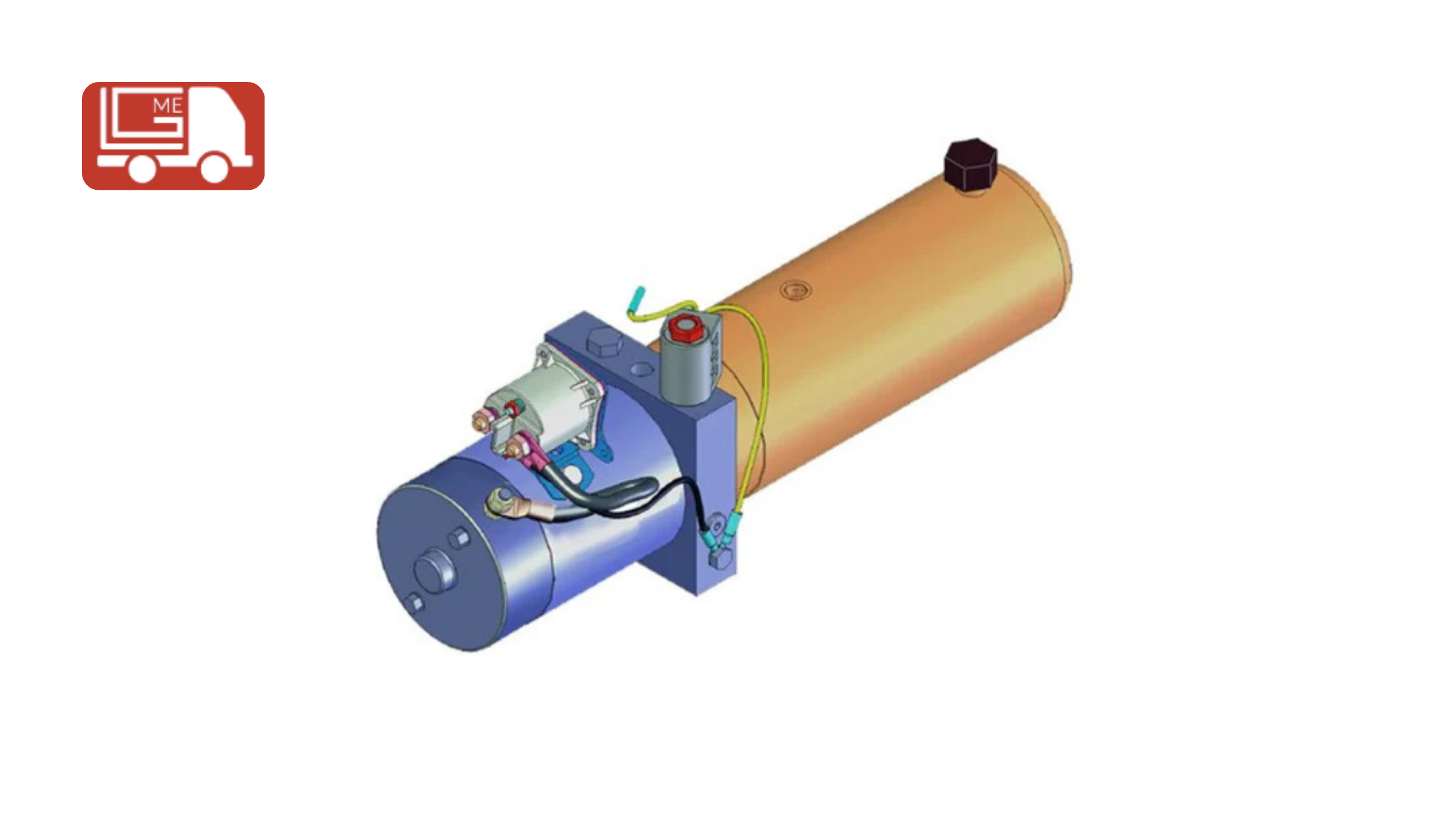 Liftgate pump and motor assembly guide