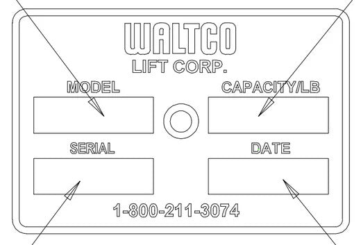 How to locate your Waltco serial number and model