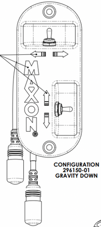 Maxon BMR Passenger Side Switch Gravity Down - 296150-01