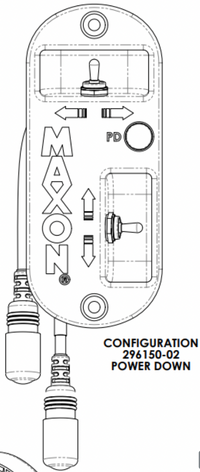 Maxon BMR Passenger Side Switch Power Down - 296150-02