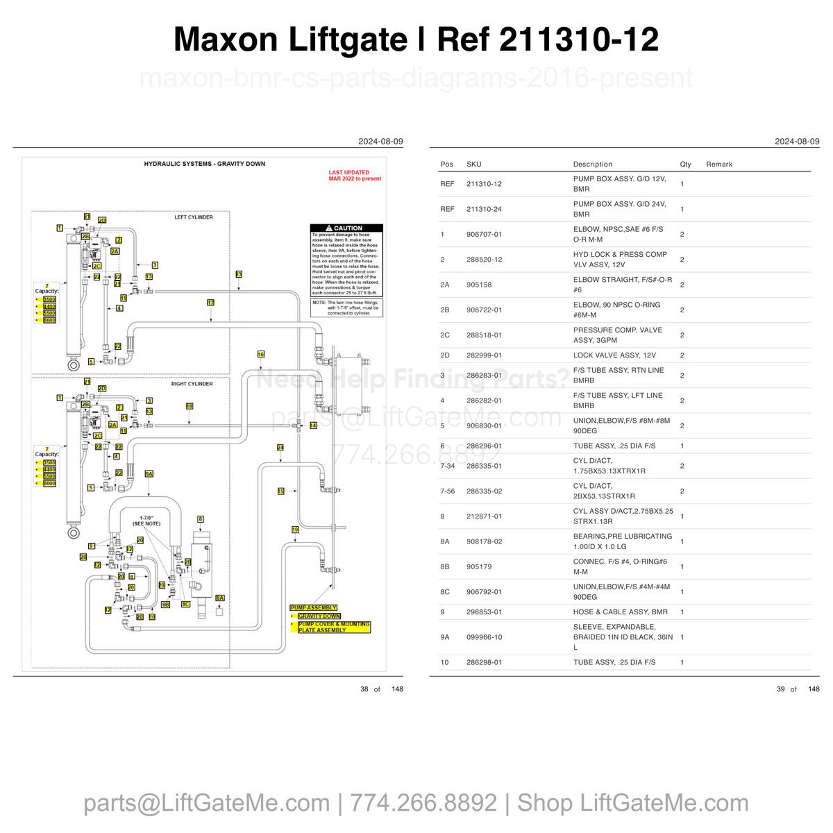 maxon liftgate 12345