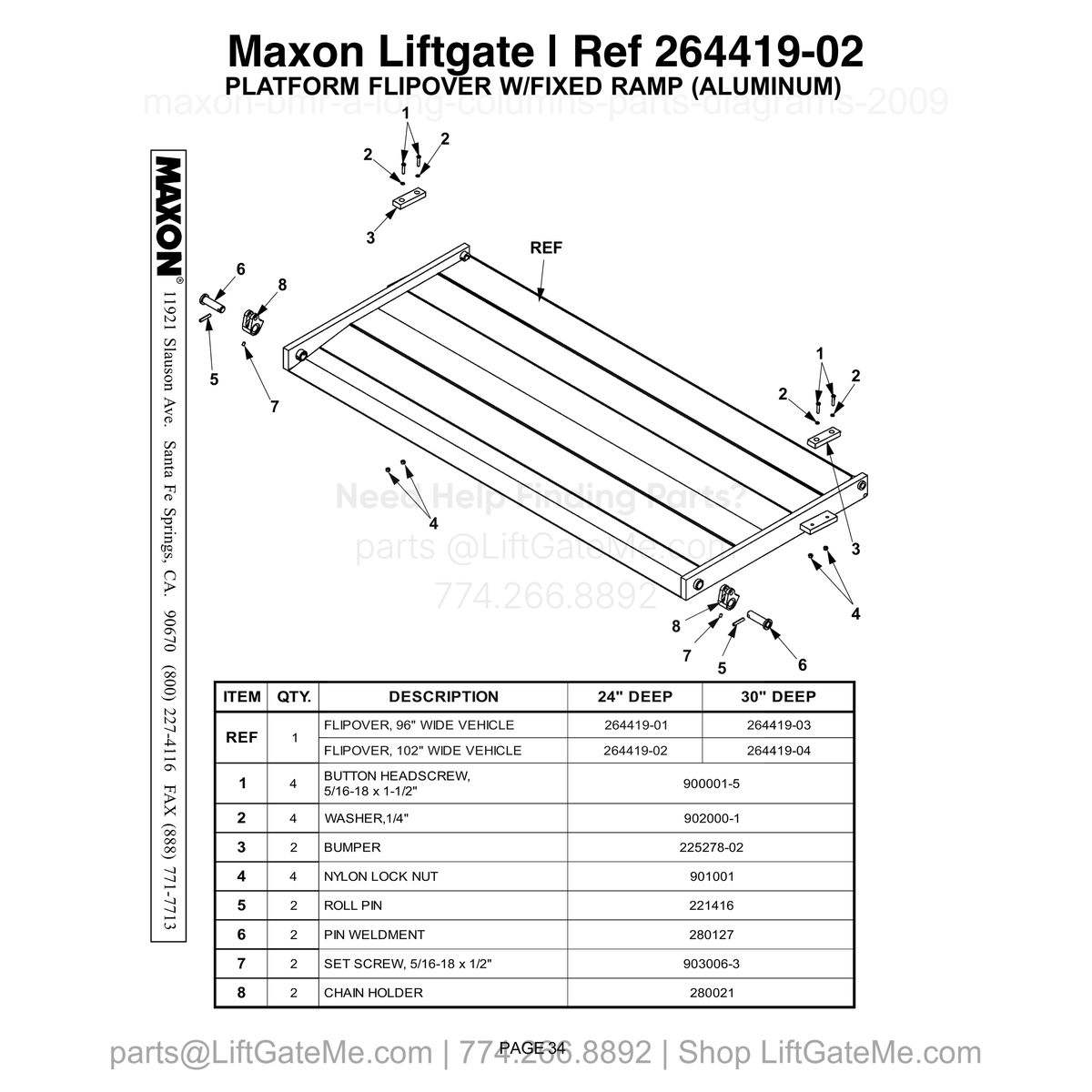 maxon liftgate 12345