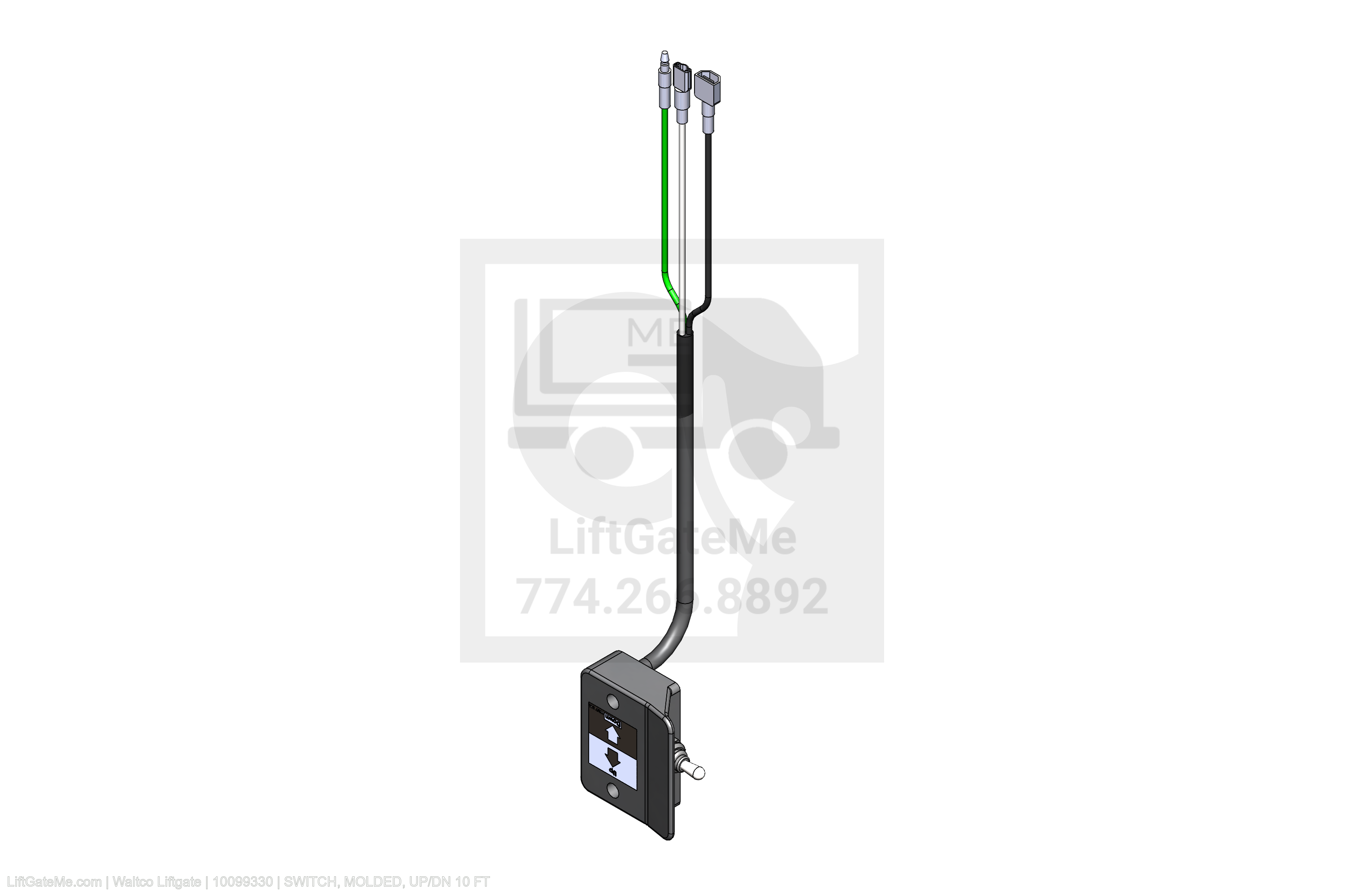 Waltco Liftgate Part Number 10099330 | switch, molded, up/dn 10 ft