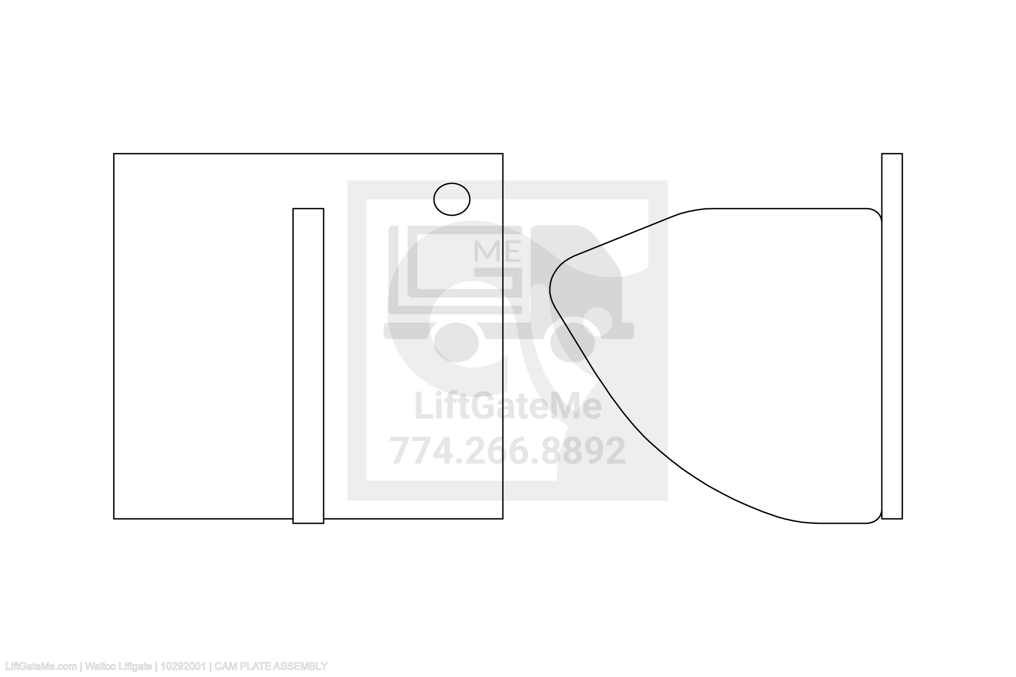 Waltco Liftgate Part Number 10292001 | cam plate assembly
