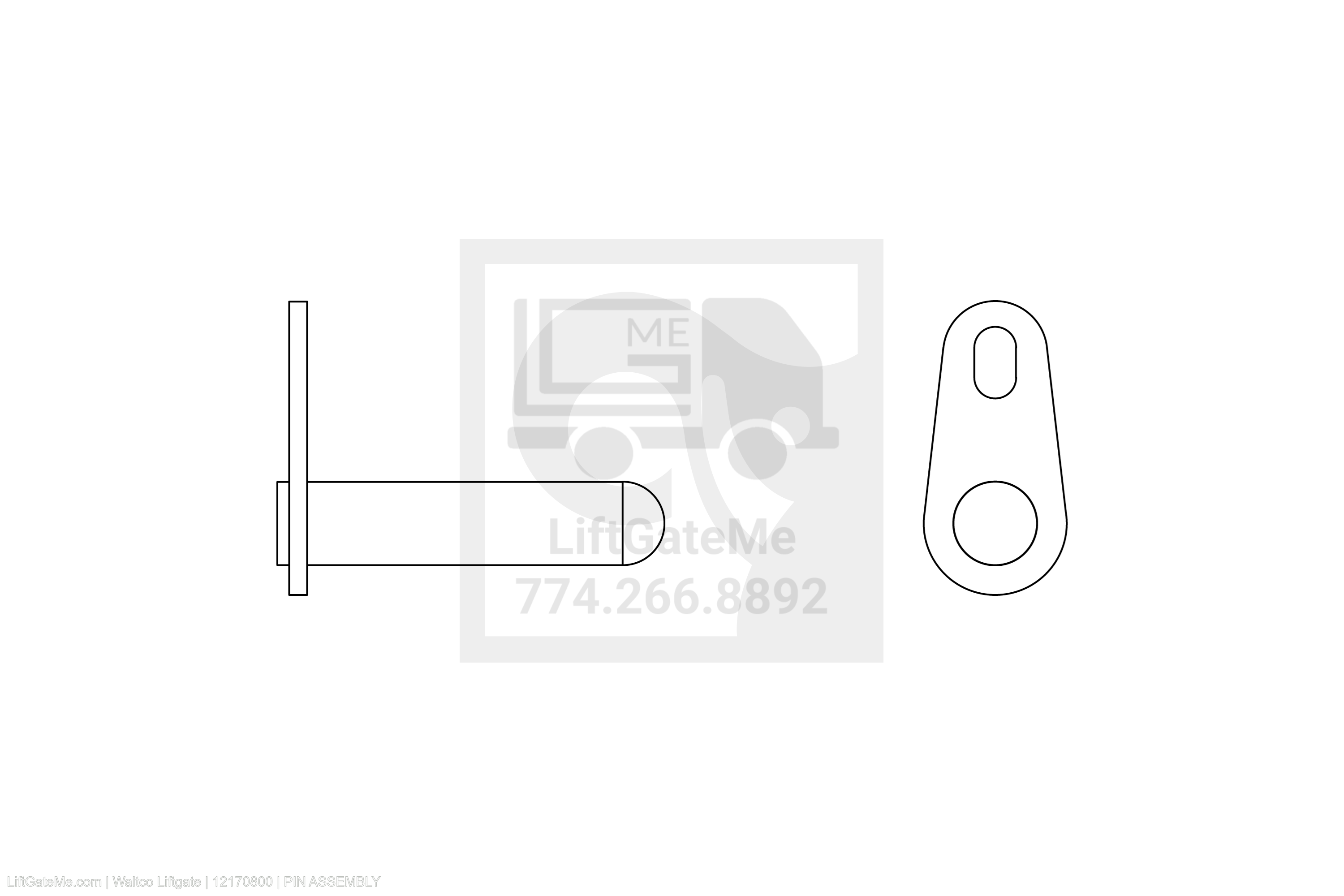 Waltco Liftgate Part Number 12170800 | pin assembly