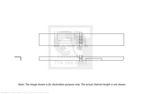 This is an image for a Waltco liftgate Deck Side Channel Curb Side