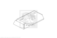 Waltco Liftgate Part Number 16612100 | warning light mount, assy