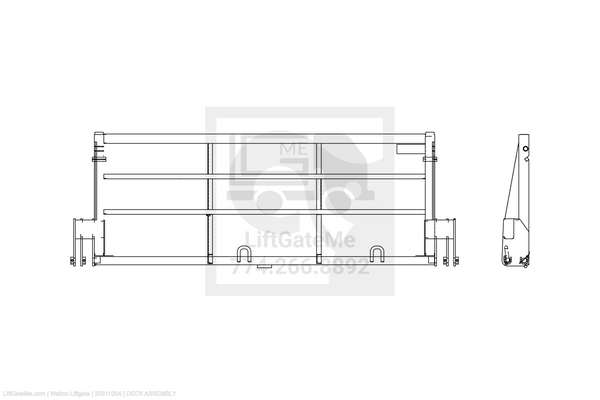 Waltco Liftgate Part Number 20311004 | deck assembly