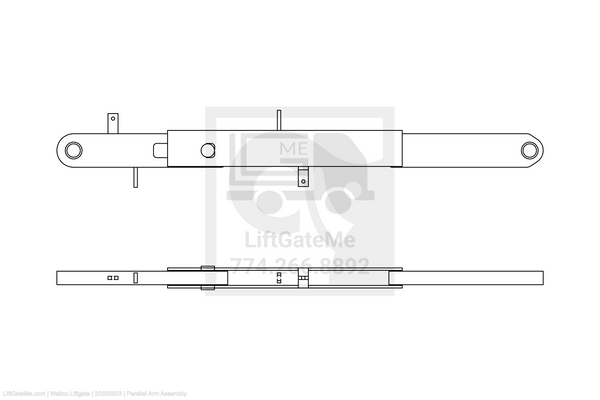 This is an image for a Waltco liftgate Parallel Arm Assembly