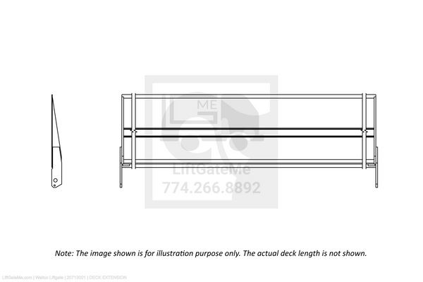 Waltco Liftgate Part Number 20713001 | deck extension